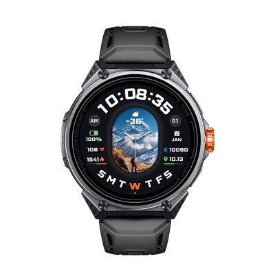 ซื้อ KW348 GPS Sport Smartwatch พร้อม AMOLED Display 5ATM กันน้ํา การผลิตออนไลน์