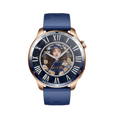 KW290B ทิตาเนียม บลูทูธ เรียก 1.43 AMOLED Display Smartwatch 100 รูปแบบกีฬา การติดตามความเครียดสุขภาพสําหรับรูปแบบชีวิตที่ทํางาน