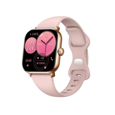 KW269D 1.7' AMOLED สไตล์ Elegance สะดวกสบาย BT เรียก Smart Watch ด้วยแบตเตอรี่ 210mAh และสีชมพู